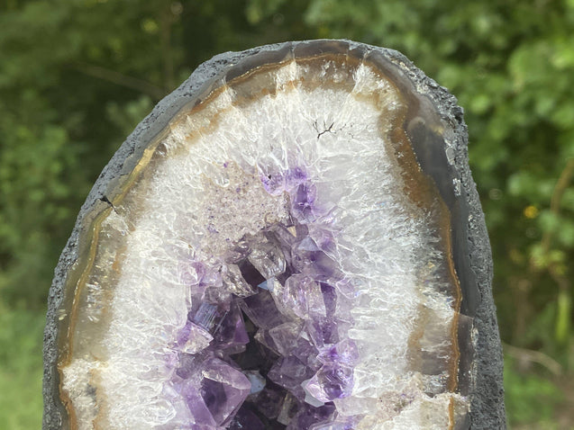 Amethyst Geode "LIPS OF MOTHER NATURE" 7.50 Rainbow Prism Crystals NS-13