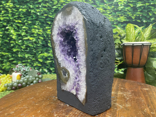 Brazil Amethyst Geode "BIG OLE' FLOWER" 9.00 High Quality Cathedral NS-131