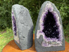 DEEP Amethyst Geode "ENLIGHTENMENT PAIR" 10.00 High Quality Cathedral Pair NS-100