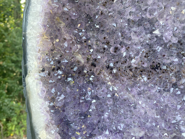 Amethyst Geode "PORTAL INTO SUBCONSCIOUS" 14.00 Cathedral PHENOMENAL Cathedral w Oxidation NS-110