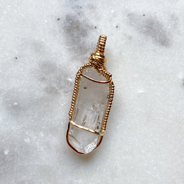 Danburite Crystal Pendant