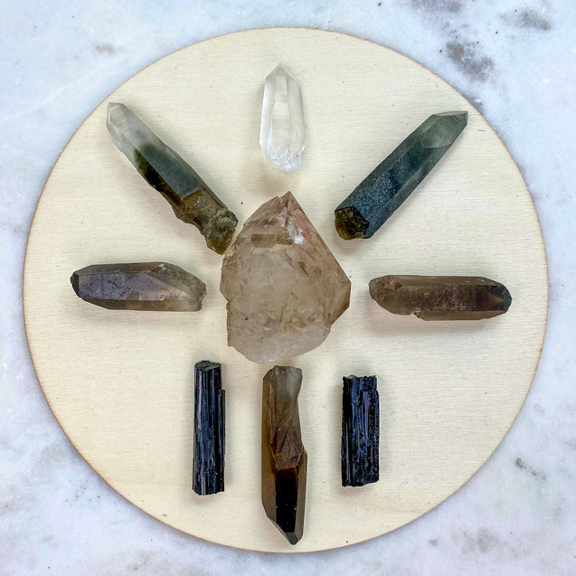 Crystal Energy Grid for Transformation & Grounding Higher Vibrational Frequencies