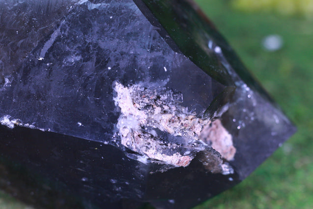 Huge Smoky Quartz Point 10.00 High Quality Rainbow Prisms QQ-58s