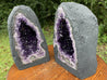 DEEP Amethyst Geode "ENLIGHTENMENT PAIR" 10.00 High Quality Cathedral Pair NS-100