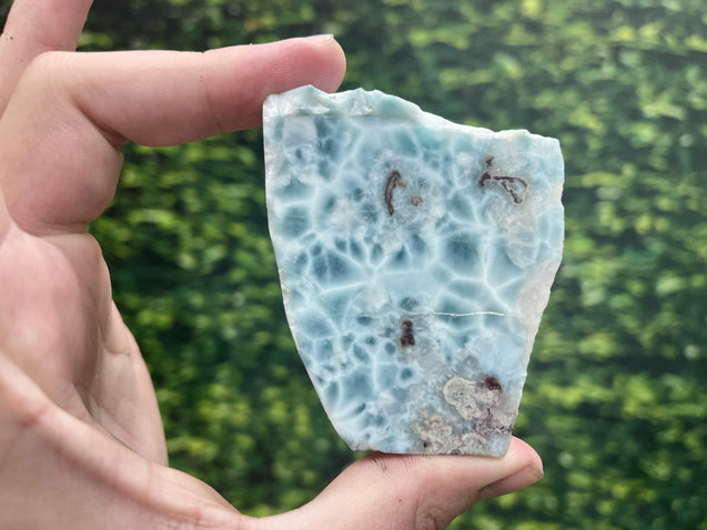 Larimar Stone "UNDERWATER SUNLIGHT" Very High Quality Crystal Display Specimen