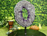 "WELL ROUNDED" Amethyst Geode Slice 16.00 Brazil High Quality Crystal NS-400