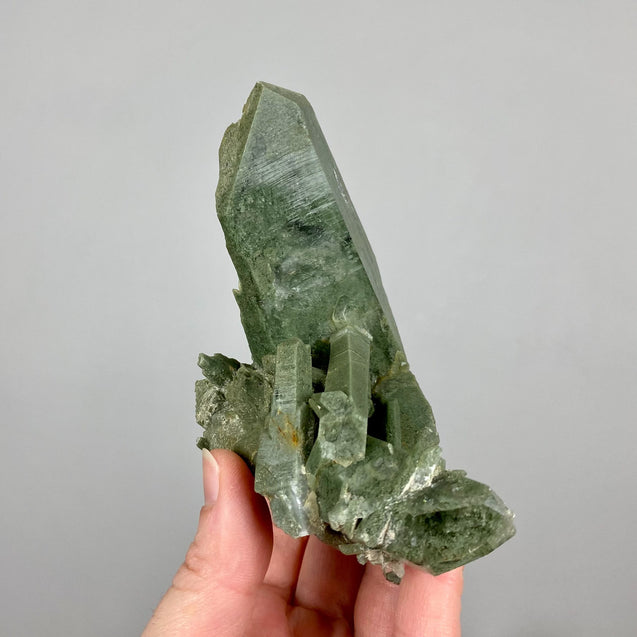 Chlorite Phantom Quartz Crystal Cluster