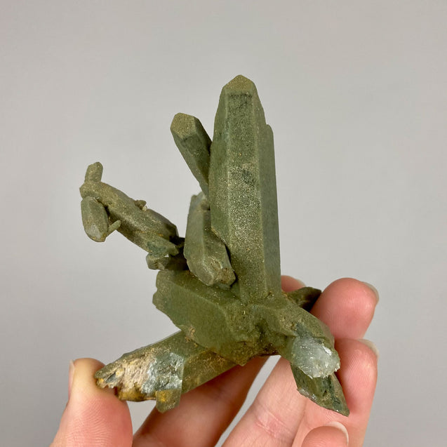 Chlorite Phantom Quartz Crystal Cluster