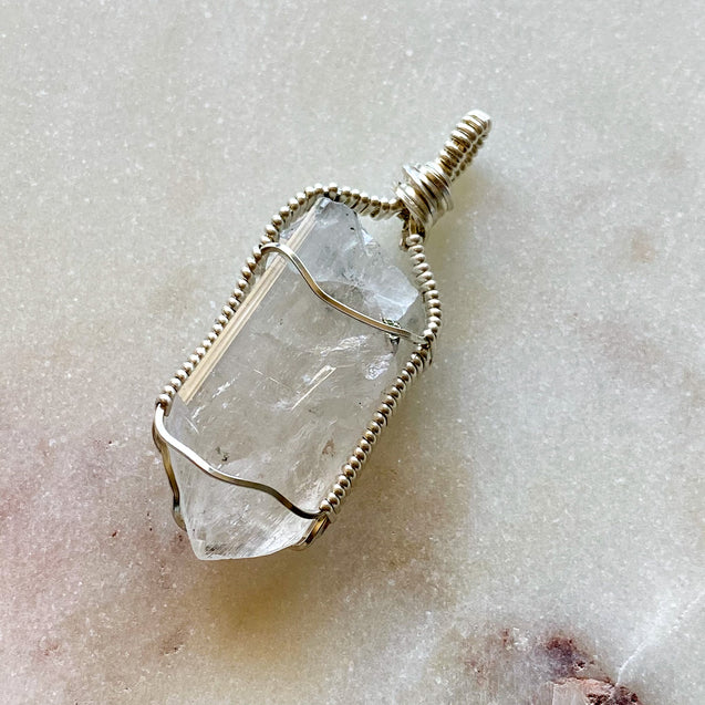 Danburite Crystal Pendant