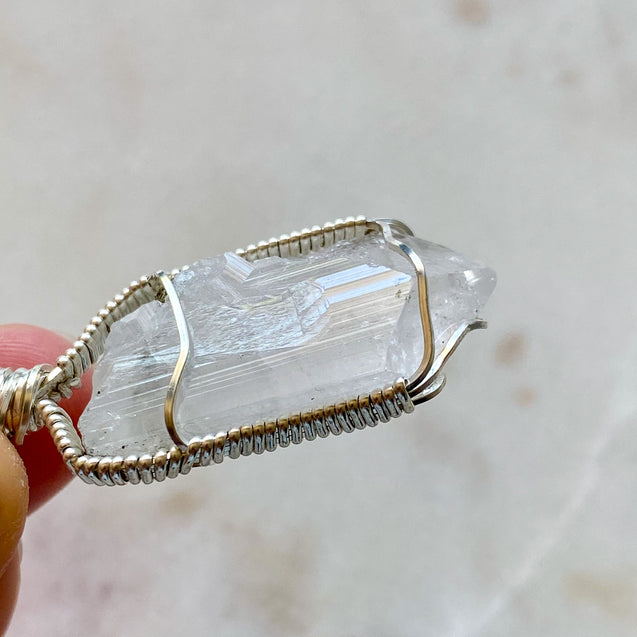 Danburite Crystal Pendant