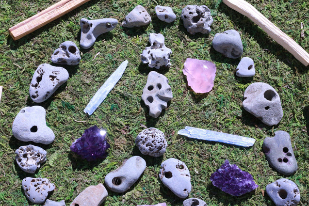 Natural Hag Stone "Fairy Stone" "Holey Stone"