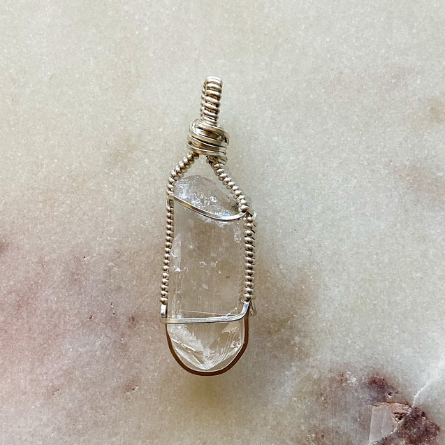 Danburite Crystal Pendant