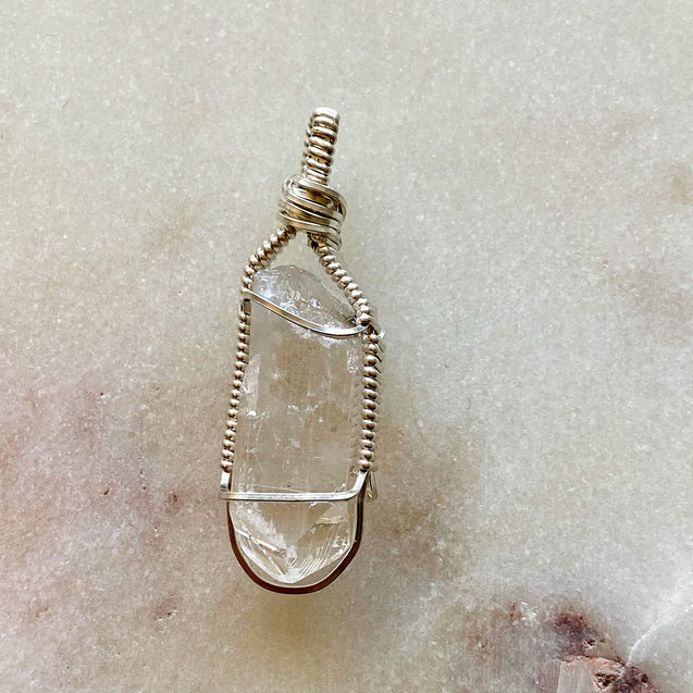 Danburite Crystal Pendant