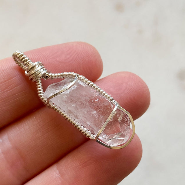 Danburite Crystal Pendant