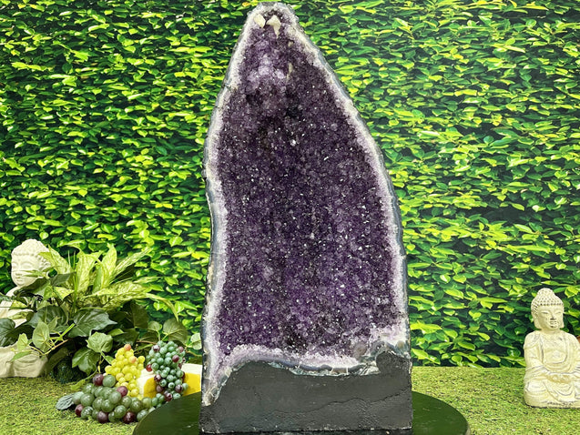 "THREE LITTLE BIRDS" Huge Amethyst Geode 24.00 High Quality Crystal Cathedral NS-516