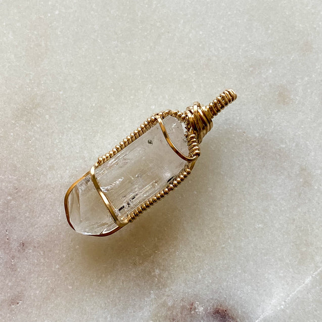 Danburite Crystal Pendant