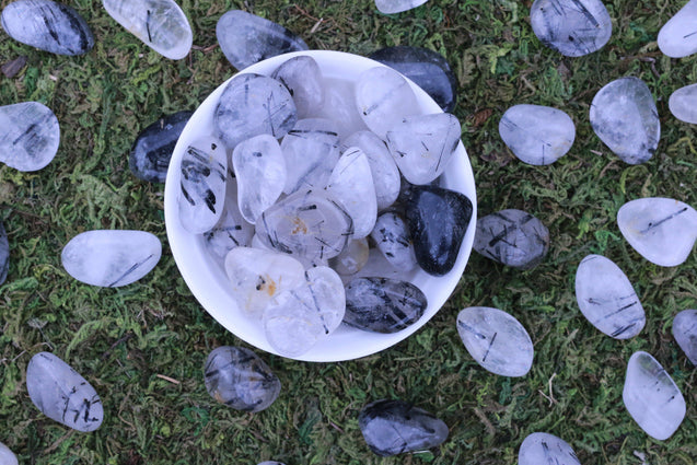 Tourmalinated Quartz MASTER HEALER Spiritual Growth Healing Gemstone