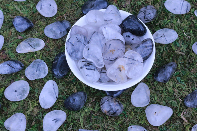 Tourmalinated Quartz MASTER HEALER Spiritual Growth Healing Gemstone