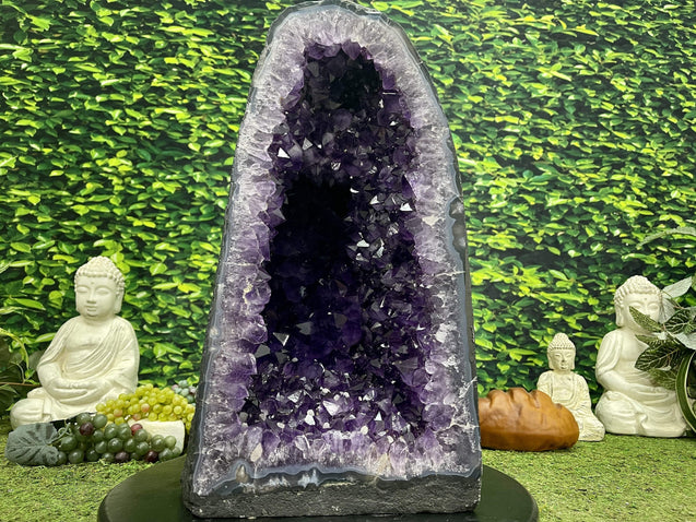 "BLISSFUL BADASSERY" Huge Amethyst Geode 20.00 High Quality Crystal Cathedral NS-539