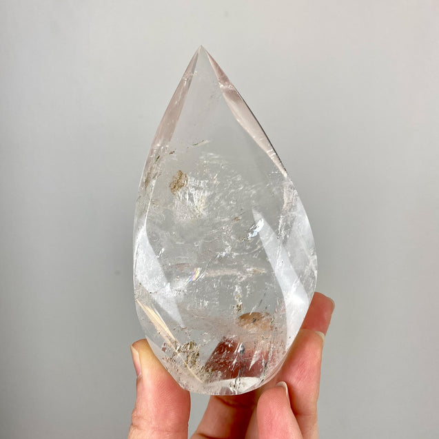 Clear Quartz Crystal Flame - 6