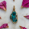 Dioptase Crystal Pendant