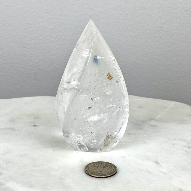 Clear Quartz Crystal Flame - 6