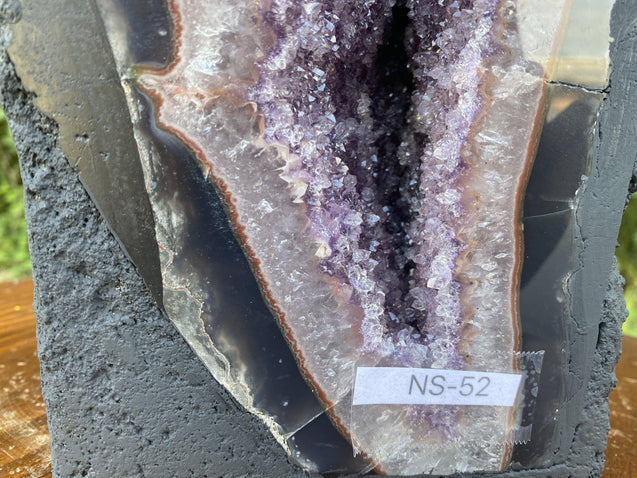 Amethyst Geode "MOON BLADE" 12.00 High Quality Cathedral Crystal NS-52