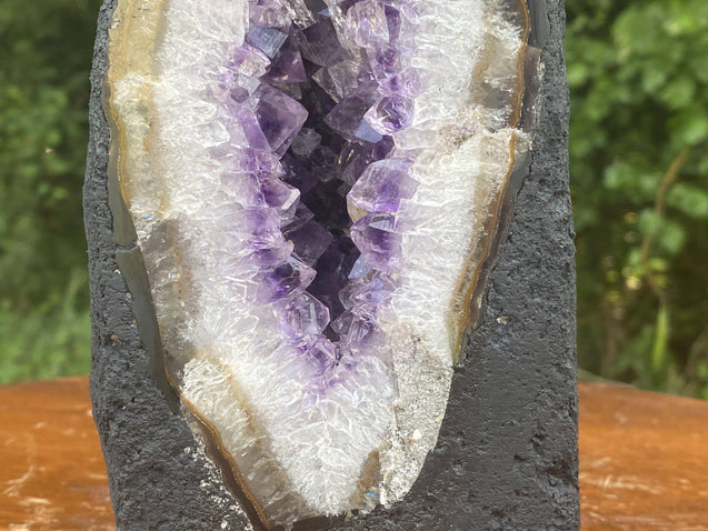 Amethyst Geode "LIPS OF MOTHER NATURE" 7.50 Rainbow Prism Crystals NS-13