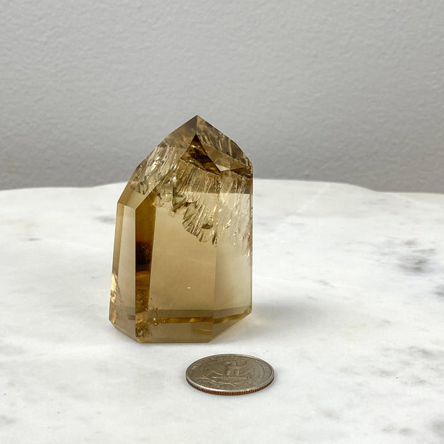 Citrine Natural Unheated Crystal Standing Point