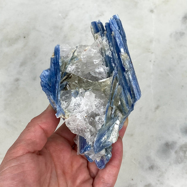 Blue Kyanite Crystal Cluster