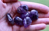 Tumbled Amethyst Stone - DIVINE LIGHT Healing Gemstone GOOD VIBES