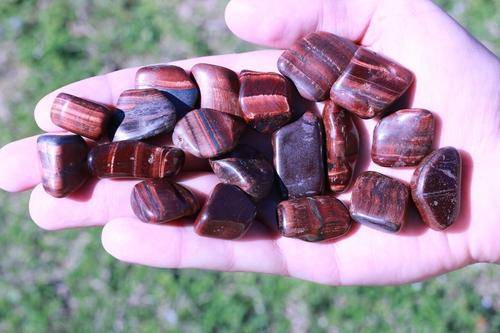 Red Tiger's Eye Tumbled Stone