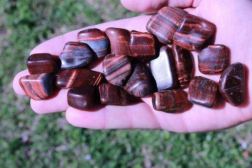 Red Tiger's Eye Tumbled Stone