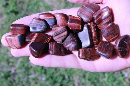 Red Tiger's Eye Tumbled Stone