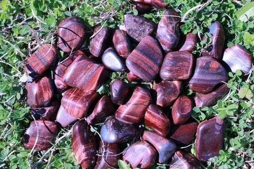 Red Tiger's Eye Tumbled Stone