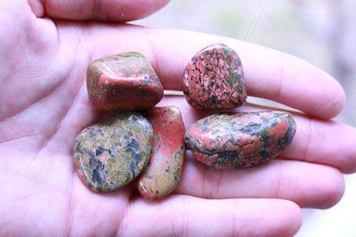 Unakite Jasper Healing Crystal Tumbled Gemstone Superb Quality