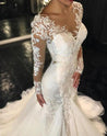 Sexy Mermaid Long Sleeves Sweetheart 2021 Wedding Dresses